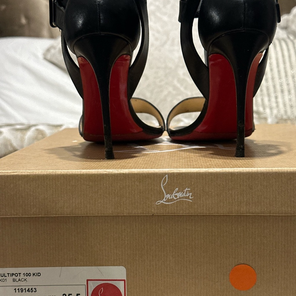 Christian Louboutin Multipot 100 Kid black sz 35.5 - Picture 6 of 12